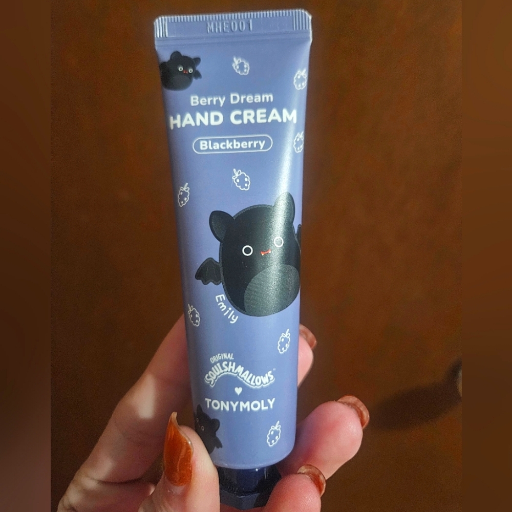 NEW Squishmallows Tony Moly Emily the Bat Berry Dream Hand Cream Lotion